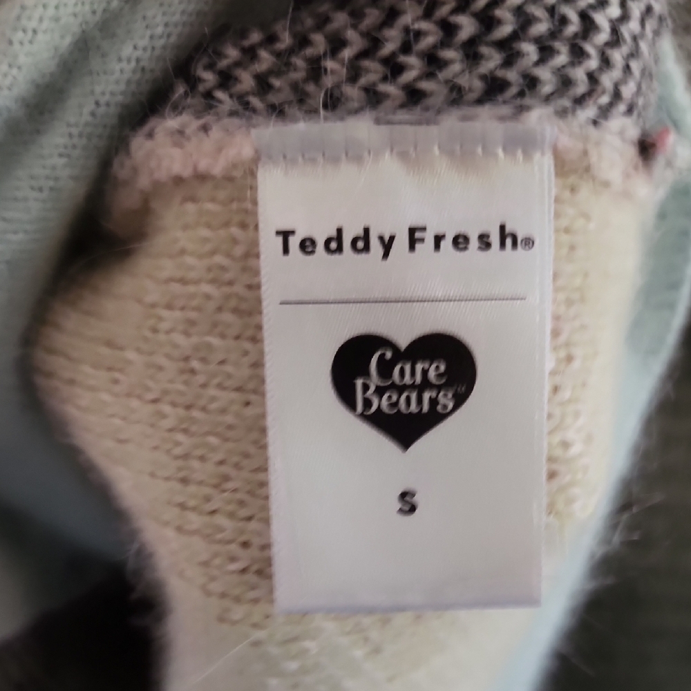 Teddy Fresh x Care Bears Pastel Bear Graphic Unisex Cardigan Sweater - Picture 11 of 16